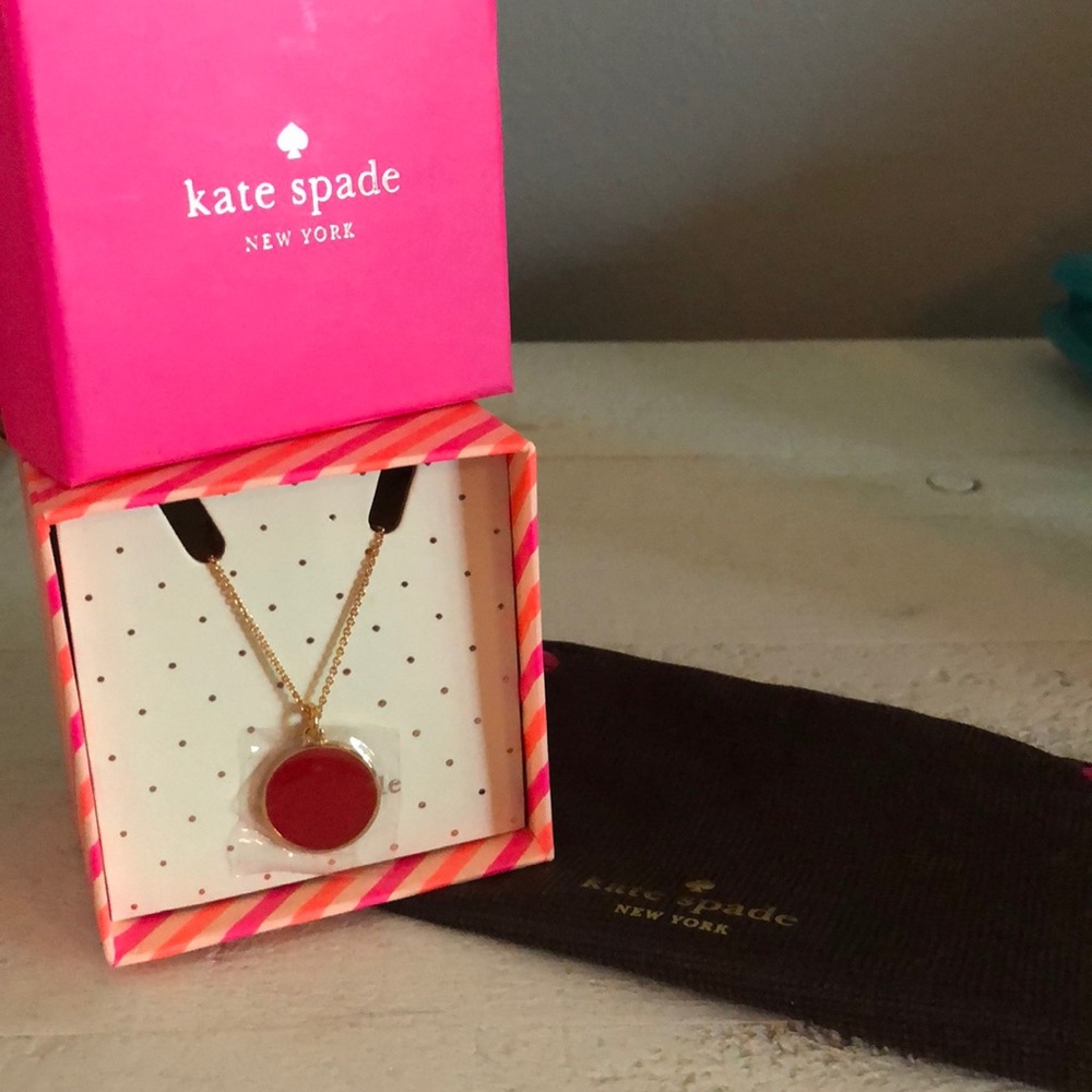 Kate space red dot necklace